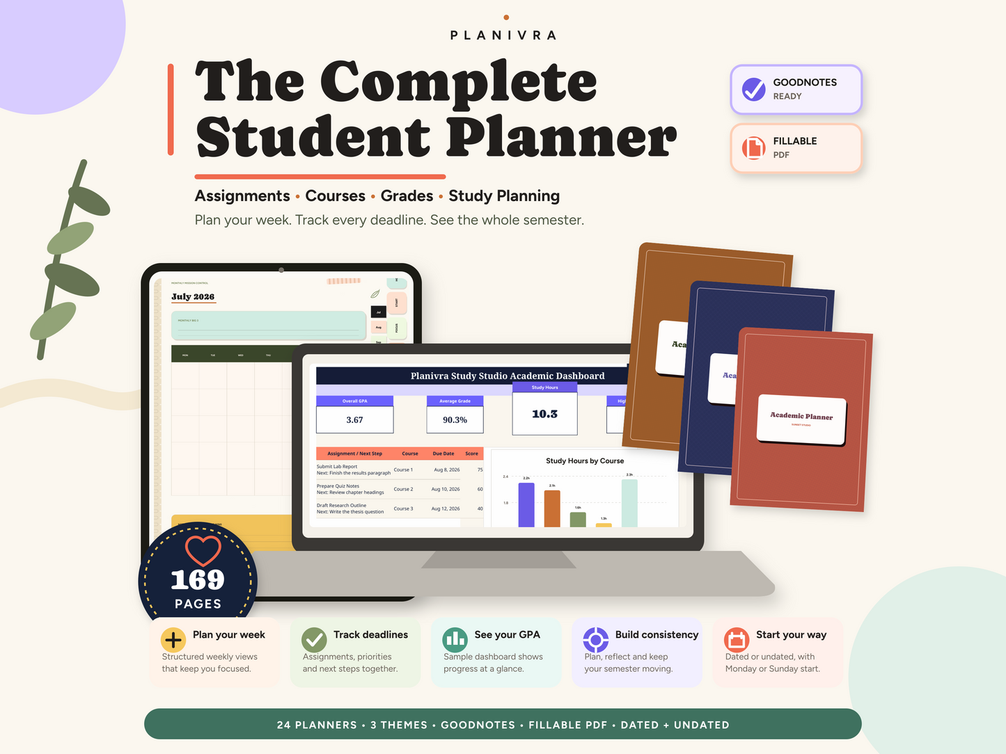 Academic Student Planner 2026–2027