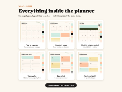Academic Student Planner 2026–2027